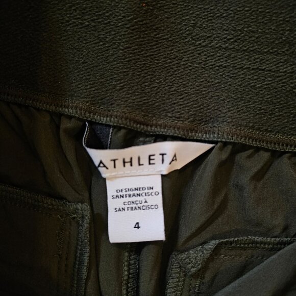 ATHLETA Brooklyn Heights Jogger in Aspen Olive, Size 4, NWT - Picture 5 of 8